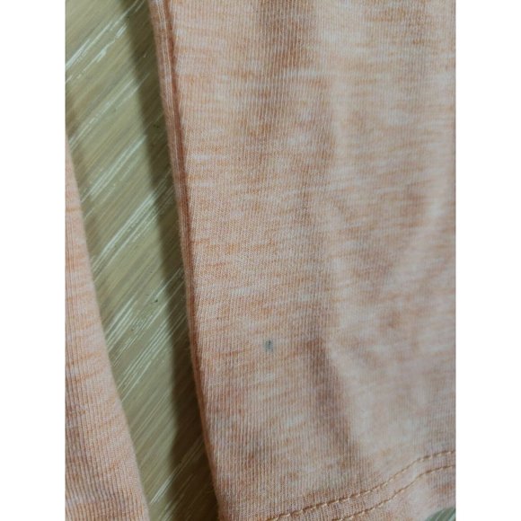 J. Jill Pure Jill Orange Space Dye Stretch Cotton Crew Neck Tee XSP XS Petite - Picture 7 of 10